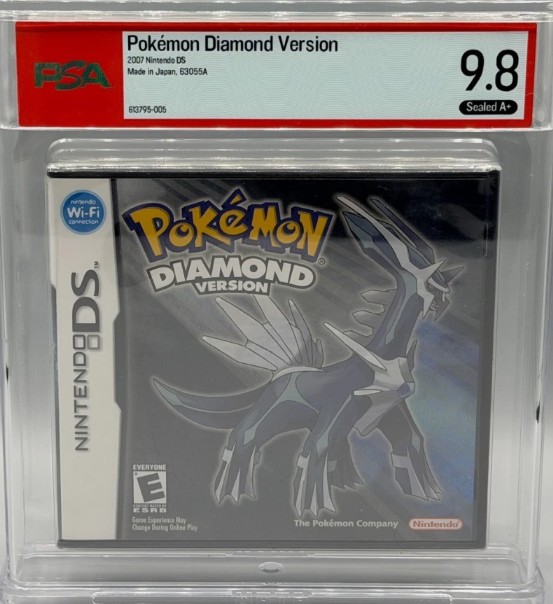 Pokemon Diamond Version Nintendo DS Sealed New PSA 9.8 A+ Graded NOT WATA